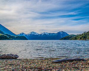 MOUNTAINS AND LAKE IN BARILOCHE, ARGENTINA