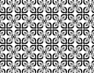 Abstract Swirl And Floral Paisley Pattern