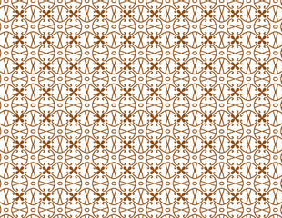 Intricate Thin Line Geometric Tile Pattern