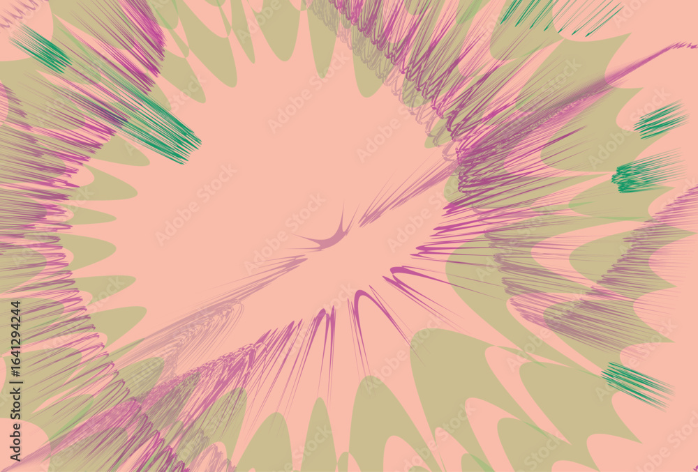 Poster abstract gradient background with various shapes on it
