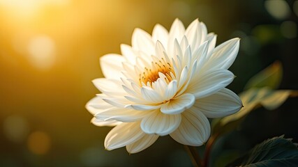 Pure White Flower, Soft Floral Background