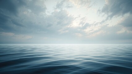 Obraz premium Vast Water Surface, Endless Perspective