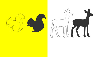 animal vector art cute cartoon