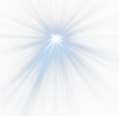 Sparkling sunlight over bright abstract sky