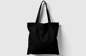 blank white and black tote eco bag isolated mock up, mesh zero waste shopper, studio dark wall background with shadows