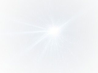 Glistering starburst in vivid blue scene