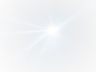 Glistering starburst in vivid blue scene