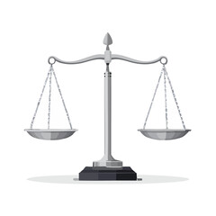 Illustration of justice scales balance Law courtroom Judgement legal system