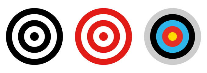 Set of Target Icons