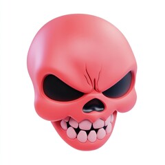 Fototapeta premium Cute cartoon skull expression halloween clothing.