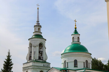 The photo shows the old part of the monastery