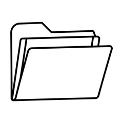 Hard disk drive icon in line art style