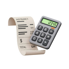 calculator on white background