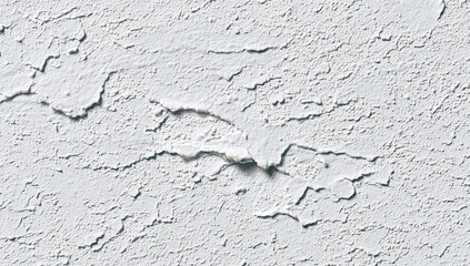 Obraz premium Textured, light gray stucco wall with cracks