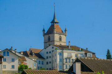 Collegiate Church of Saint-Laurent in the commune of Estavayer-le-Lac in the canton of Fribourg in Switzerland