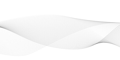 Abstract wavy grey stream element for design on transparent background isolated. Wavy white and grey lines background. Abstract business wave curve lines background. Vector illustration.	
