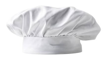 Chef hat, isolated on a white background, perfect for culinary themes and food related designs.