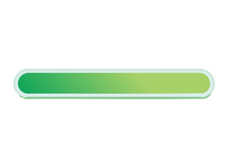 Obraz premium Illustration of a simple green horizontal loading or progress bar