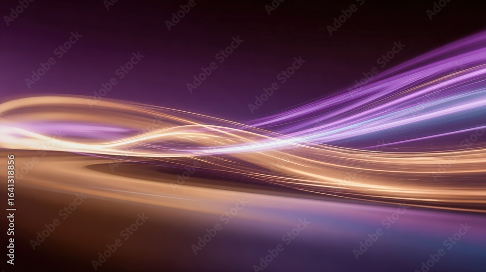 Poster abstract light streaks in motion, elegant background with dynamic flow, modern technology backdrop