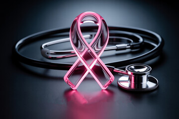 Breast cancer awareness concept generative ai