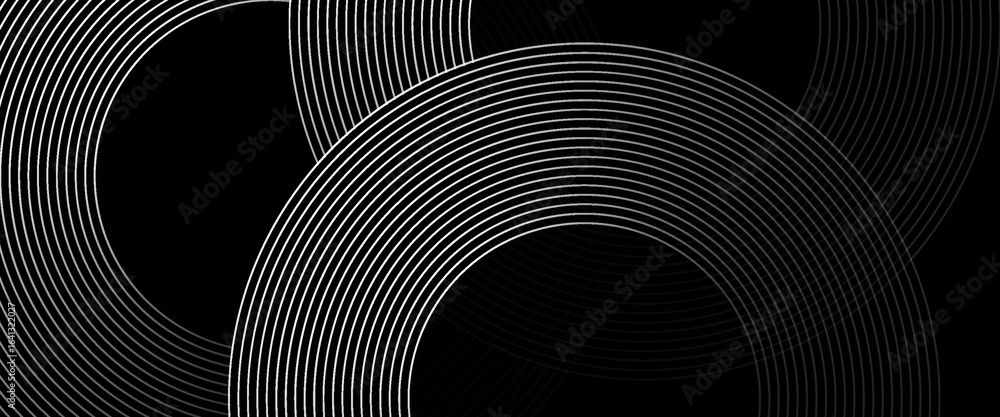 Aufkleber abstract particle technology background design. abstract wave moving point flow particles, high tech