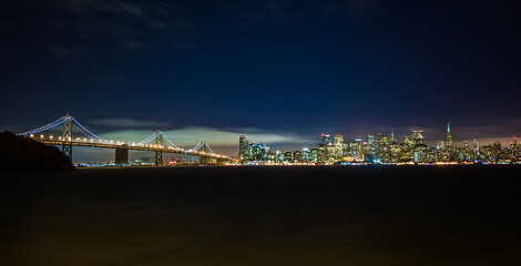Bay Bridge San Francisco At Night