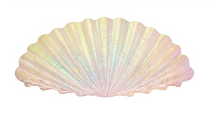 Iridescent seashell decor item