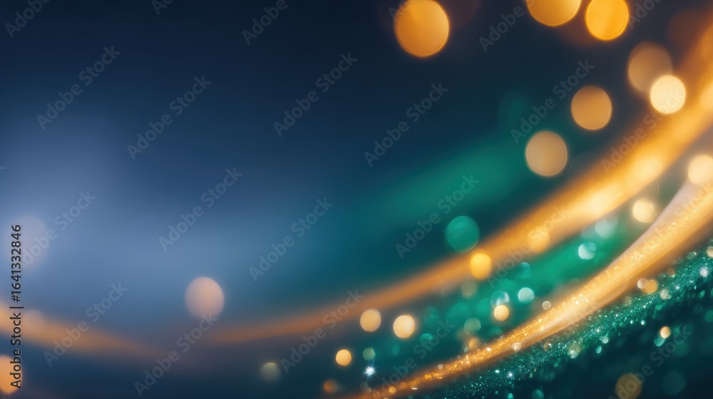 Poster colorful abstract shapes and lights create captivating patterns at night