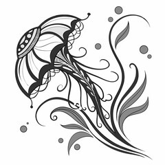 vector illustration of a tribal tattoo