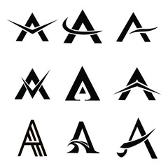 monogram, logo, letter A, minimalist, elegant, luxury, vintage, modern, serif, sans-serif, calligraphy, initials, branding, identity, custom, decorative, geometric, bold, classic, stylish, ornate, art