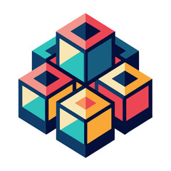 abstract cube design