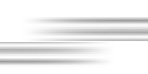 Grey line halftone gradation texture. Fading diagonal stripe gradient background. Simple Illustration for backdrop. 3D Vanishing thin parallel line wallpaper for overlay modern.