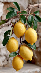 lemons on tree