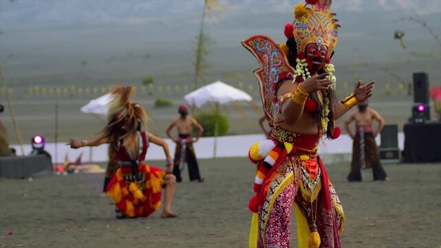 Reog Ponorogo performance at the Exotica Bromo Cultural Festival