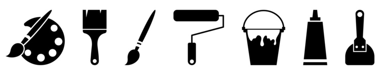 Paint icons set