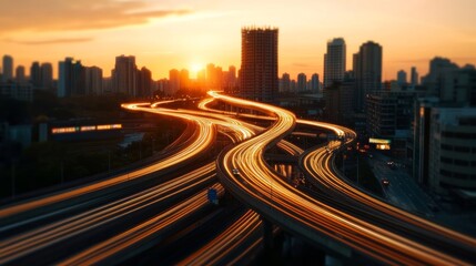 Fototapeta premium infrastructure development engineer, integrating technology with public infrastructure models