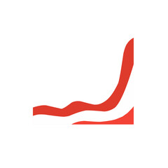 red and white corner border