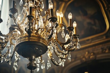 Elegant Vintage Chandelier with Ornate Details Perfect for Home Decor