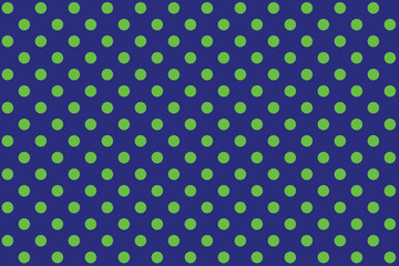 Green colour circles on Blue colour background.