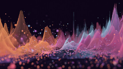 Modern data visualization abstract background