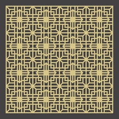Geometric pattern seamless background intricate design for laser cutting or engraving vector vector