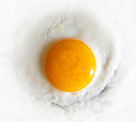 Simple and Classic: A Fried Egg with a Bright Yolk