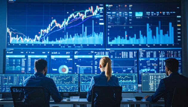 stock market investment trading graph growth