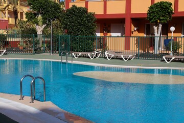 Generic hotel resort swimming pool in Fuerteventura