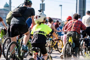 Fototapeta premium Bike ride in the city