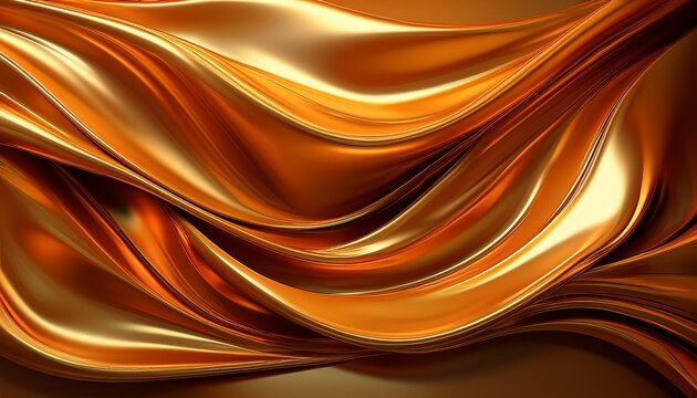 texture ambree brillante drapee reflets metalliques ondule lisse ideal pour arriere plan design futuriste textile mode decoration packaging graphisme digital visuels modernes creatifs