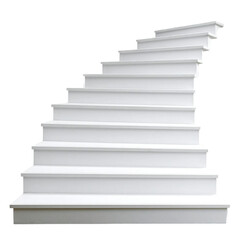 Stair isolated on white transparent background