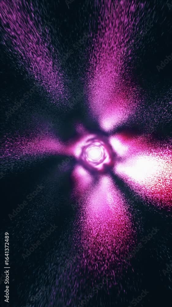 Poster enjoy captivating abstract motion with swirling patterns and vibrant colors in a dark setting.