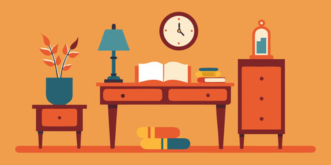 cozy home corner vintage writing desk setup