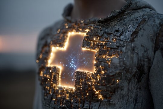 Glowing Puzzle Piece – Healing and Self-Discovery in Cinematic Realism